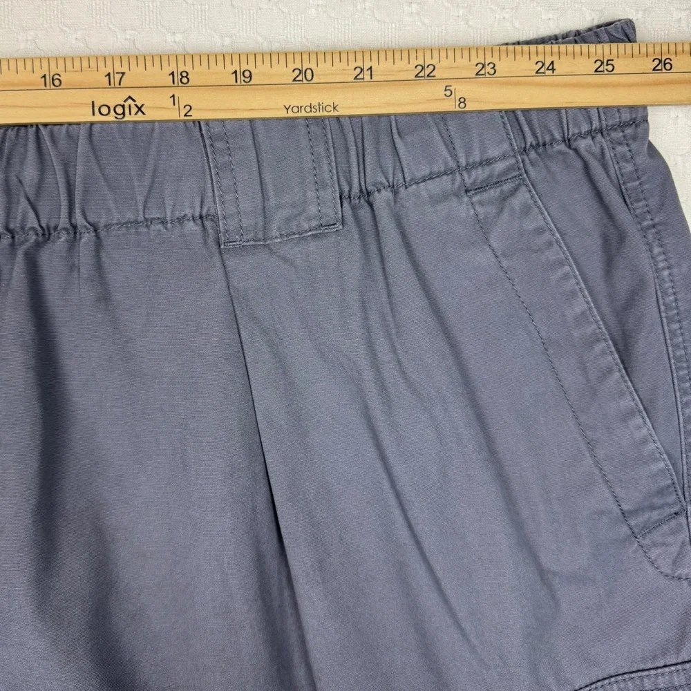 Tommy Bahama Relax Cargo Shorts Elastic Waist Mens 4XLB Gray Gorpcore Minimalist